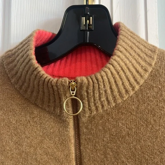 J.Crew Women's Colorblock Zip-Up Sweater Size XSmall - Picture 4 of 11
